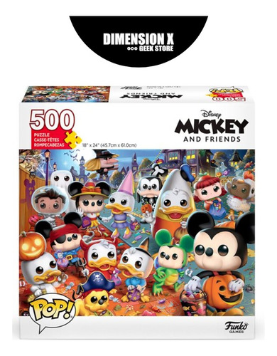 Pop! Puzzle Mickey Spooky - 500 Pzs Rompecabezas Disney