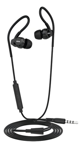 Fone De Ouvido In-ear Vokal E20 Preto C/ Microfone