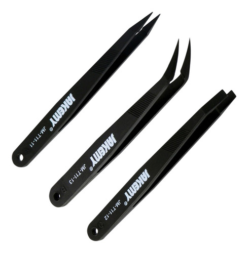 3 Pcs Pinça Anti-estática Reparação Ferramenta Conjunto