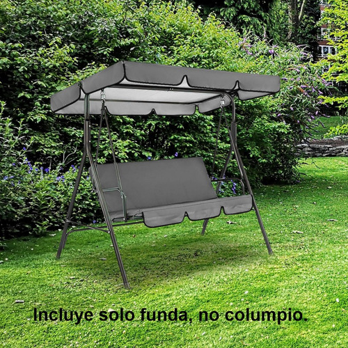 Juego De Cubierta De Dosel Para Columpio De Patio Funda Gris