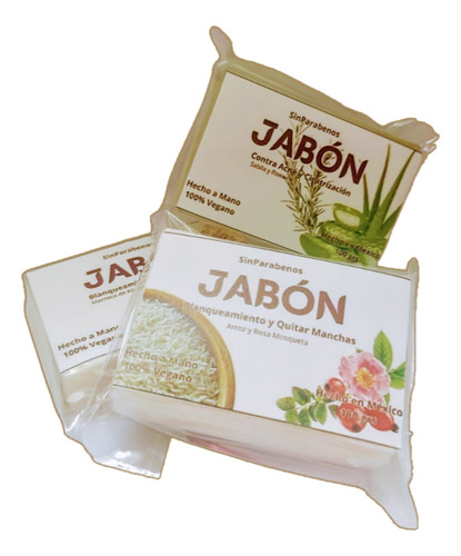 Jabón Facial Corporal Base Aceite De Coco Vegano Más Activo