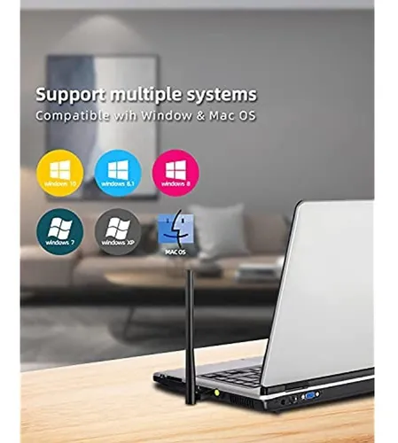 Maxesla Usb Wifi Adapter Para Pc, Blazing Fast Ac1300mbps Wi