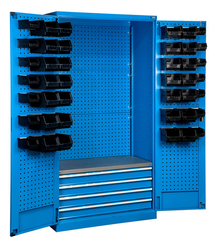 Armario Storage Compat 102x55x200cm Para 800 Kg Color Azul