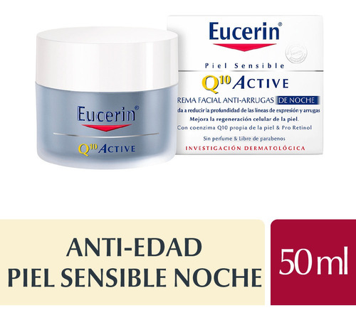Eucerin Q10 Active Crema De Noche Antiarrugas X 50ml