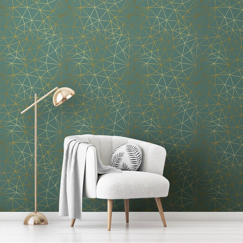 Papel De Parede Adesivo Sala Quarto Linhas 50x2,00m Zara 28
