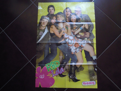 Rebelde Poster Eisa Y Rbd Mide 54cm Ancho 80cm Alto Coleccio