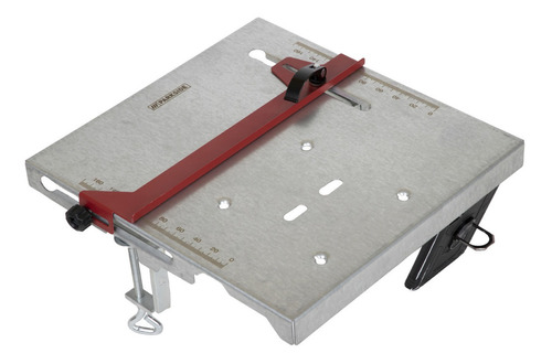 Soporte Base Porta Sierra Caladora Guia Corte Carpinteria Tablero de Acero Galvanizado Tope Paralelo Ajustable con Escala de 0 a 170 mm Abrazaderas