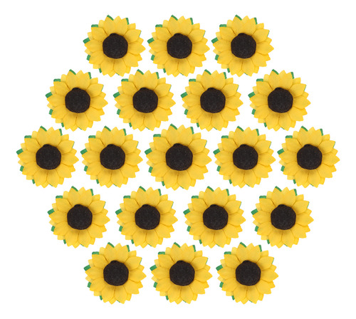 Minicabezas De Flores De Papel Con Forma De Girasol, Papel P