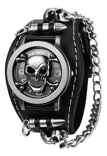 Avaner Reloj De Pulsera Para Hombre Reloj De Calavera Retro