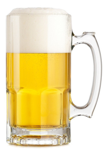 Imagen 3 de 5 de Jarra Vidrio De Cerveza 1 Ltro. Crisa