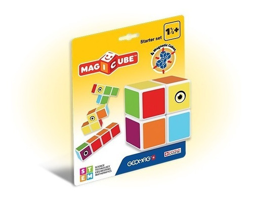 Juego Didactico Cubos Magneticos Geomag Starter 4