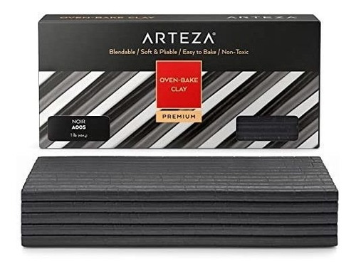 Arcilla Polimérica Premium Color Negro 454g Arteza
