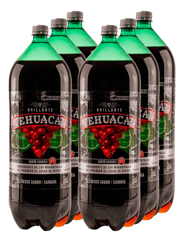 Refresco Tehuacan Brillante Sabor Sangria 3l 6 Pack