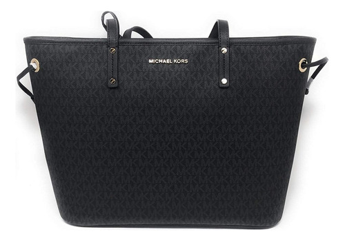 Set Bolsa Tote Y Pouch Michael Kors Monogram Jet Set Travel