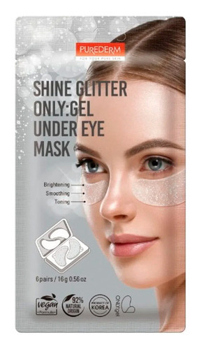 Mascarilla Shine Glitter Only De Gel Para Ojeras Purederm