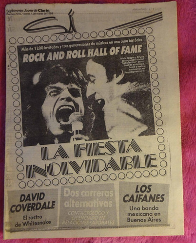 Suplemento Si Clarin Marzo 1988 Caifanes David Coverdale