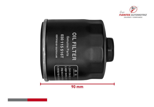 Kit 5 Filtros Aceite Volkswagen Gol 1.6 2018 2019