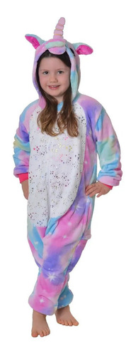 Pijama Para Niños Unicornio Mameluco Arcoiris Disfraz 