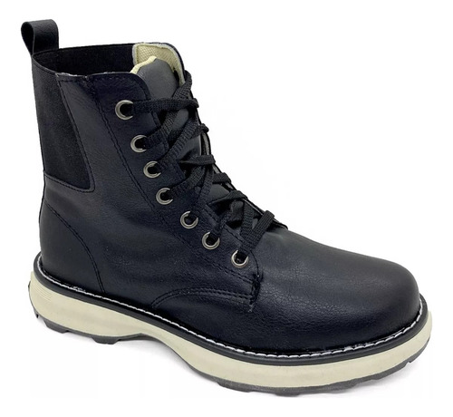 Imagen 2 de 6 de Botas Borcegos Mujer Acordonado Botita Cuero Lisboa Lady