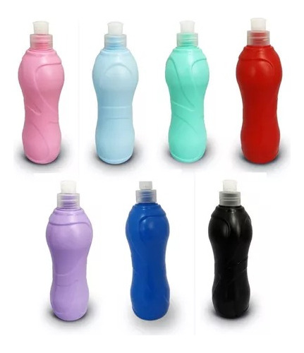 Botella Cantimplora 500ml Color Hidratante Rainbow X100 Unid