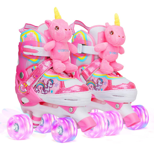 Patines De Unicornio Para Niñas Con Ruedas Brillantes Ajusta