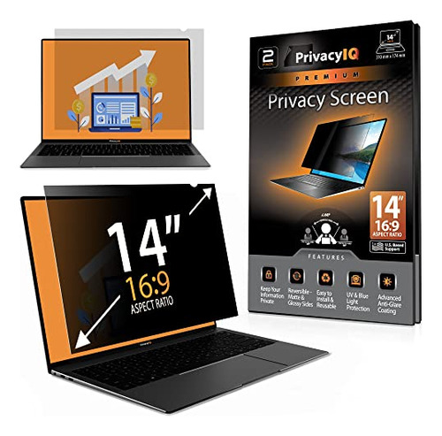Filtro Privacidad Pantalla Laptop 14puLG 2 Unidades - 16:9,