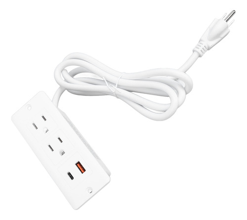 Enchufe De Escritorio Empotrado, 2 Enchufes, 1 Usb C, 1 Usb