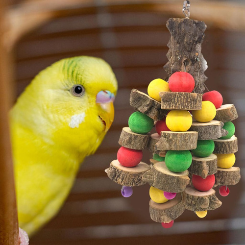 Aves De Madera Cockatiel Conure Soporte De Madera Loro