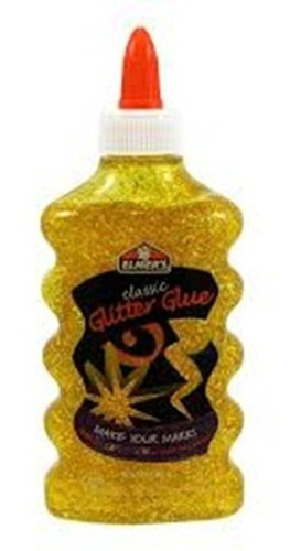 Pegamento Elmers Glitter Brillo Amarillo Ideal Slime 177ml