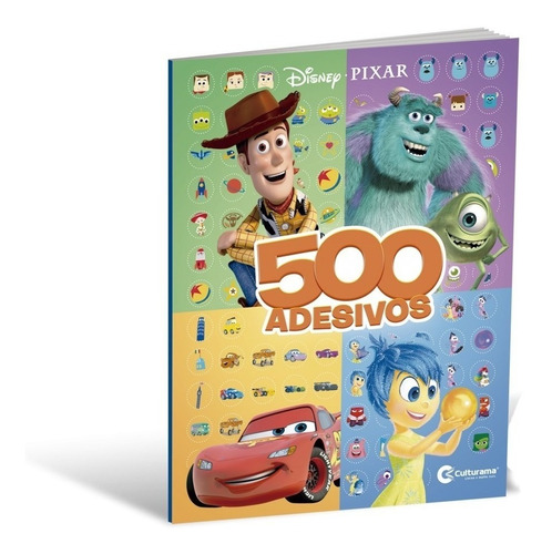 Livro 500 Adesivos Disney Pixar Culturama