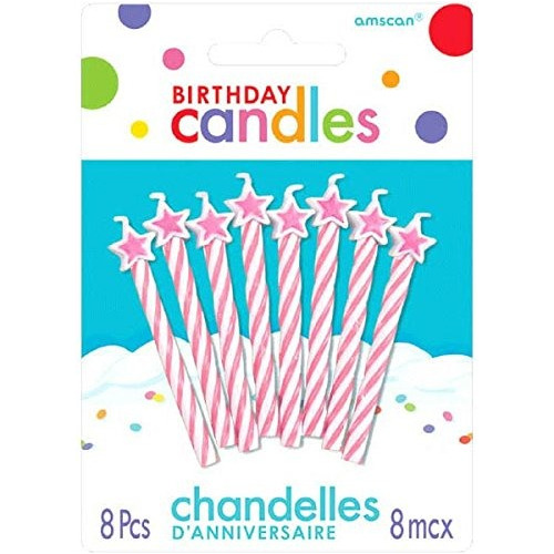 Espiral De La Estrella-inclinados Velas Del Cumpleaños | Ros