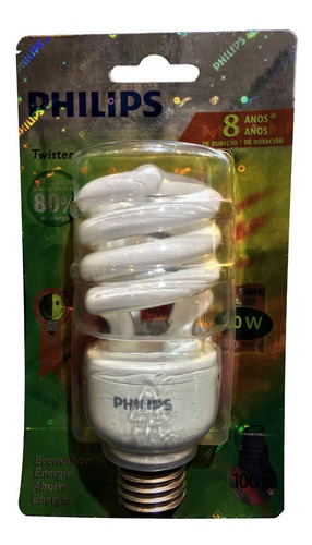 Philips Lámpara Bajo Consumo Luz Calida 20w Pack X12