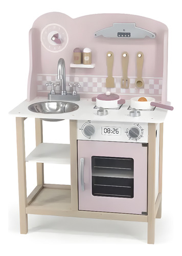 Cocina De Madera Para Chicos Cocinita Juguete Juego De Rol