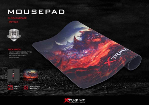 Imagen 5 de 7 de Mouse - Pad Surface Gamer Xtrike Me Mp-002 Bk 32x27 Cm Cta-*