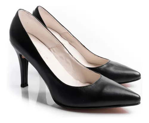 Zapatos Mujer Stilettos Mujer Cuero Vacuno Taco Fino Fiesta