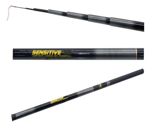 Vara De Pesca Telescopica Sensitive 99% Carbono 2,90 Metros