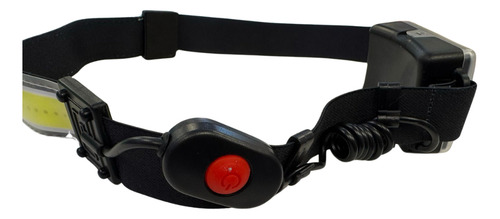 Linterna Vincha Con Luz Led Cob Super Flexible Regulable Blanco Negra