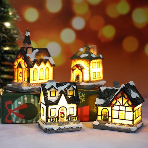 Light Up Christmas Snow House Led Village Dollhouse