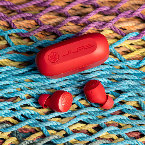 Audifonos Pop Wireless Auriculares Bluetooth Inalámbricos Color Rojo Color De La Luz Azul Marino - Excelente (Reacondicionado)