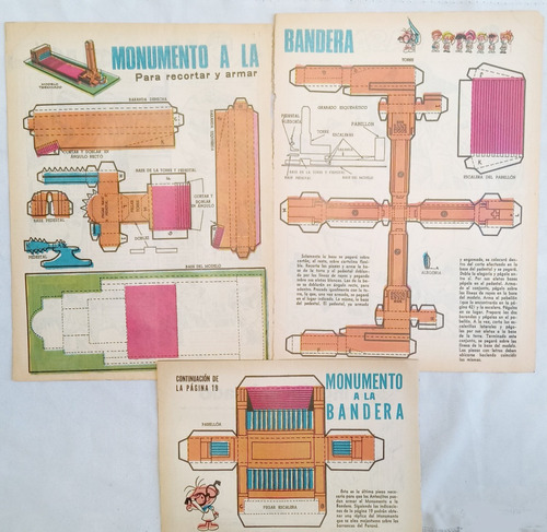 Lamina Revista * Anteojito * Monumento A La Bandera Completo