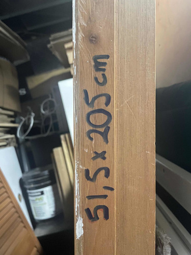 Puerta Para Closet Doble Plegable Armario En Madera Rústica (Usado)