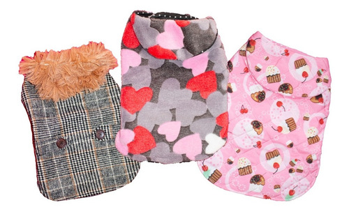 Imagen 1 de 8 de Colección Coqueta Y Abrigada Para Perrita Talla 3
