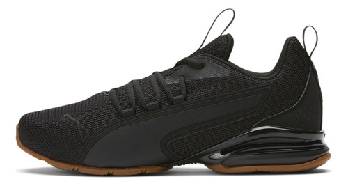 Tenis Puma Hombre Axelion Ntx Blackgum  Suela De Liga 195656