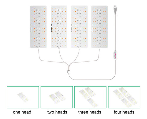 Iluminación Led De Cultivo Para Interiores, Placa Cuántica U