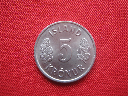 Islandia 5 Coronas 1977
