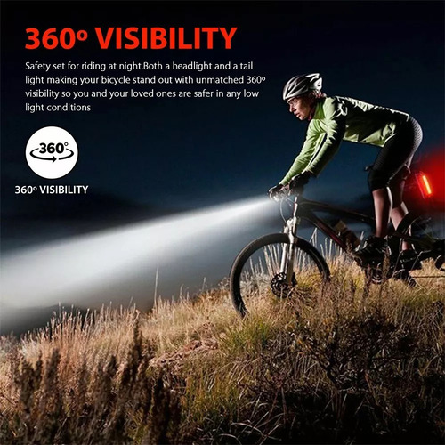 Luces Led Lampara Bicicleta Recargable Led Delantera Trasera