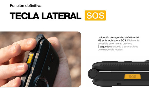 Celular Con Tapa Personas Mayores Teclado Agm M8 Flip S Cat