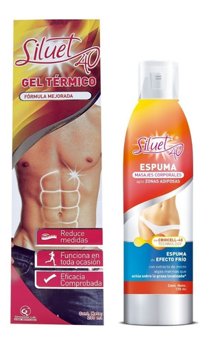 Siluet 40 Pack Gel Térmico 200ml + Espuma 170ml