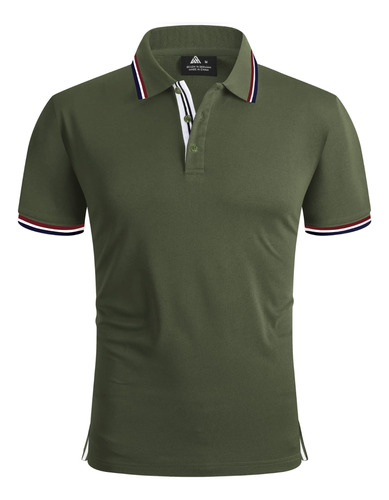 Valanch Polo Golf Para Hombre Manga Corta Absorbe Humedad