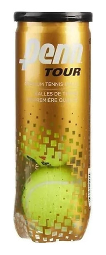 6 Tubos Penn Tour Tenis Padel Gold Premium Profesionales